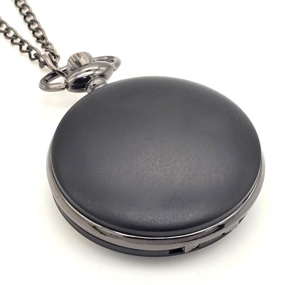 Hero Emblem Pocket Watch – Personalized Black Yellow Enamel Vintage Style Gift - Picture 7 of 10